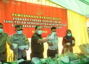 Lapas Ampana Hadiri Pemusnahan Barang Bukti di Kantor Kejari Touna