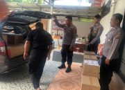 Polres Touna Perketat Pengamanan Logistik Pilkada di Kantor KPU