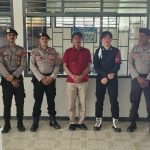 Personil Polres Touna Saat Pengamanan di Lapas Ampana